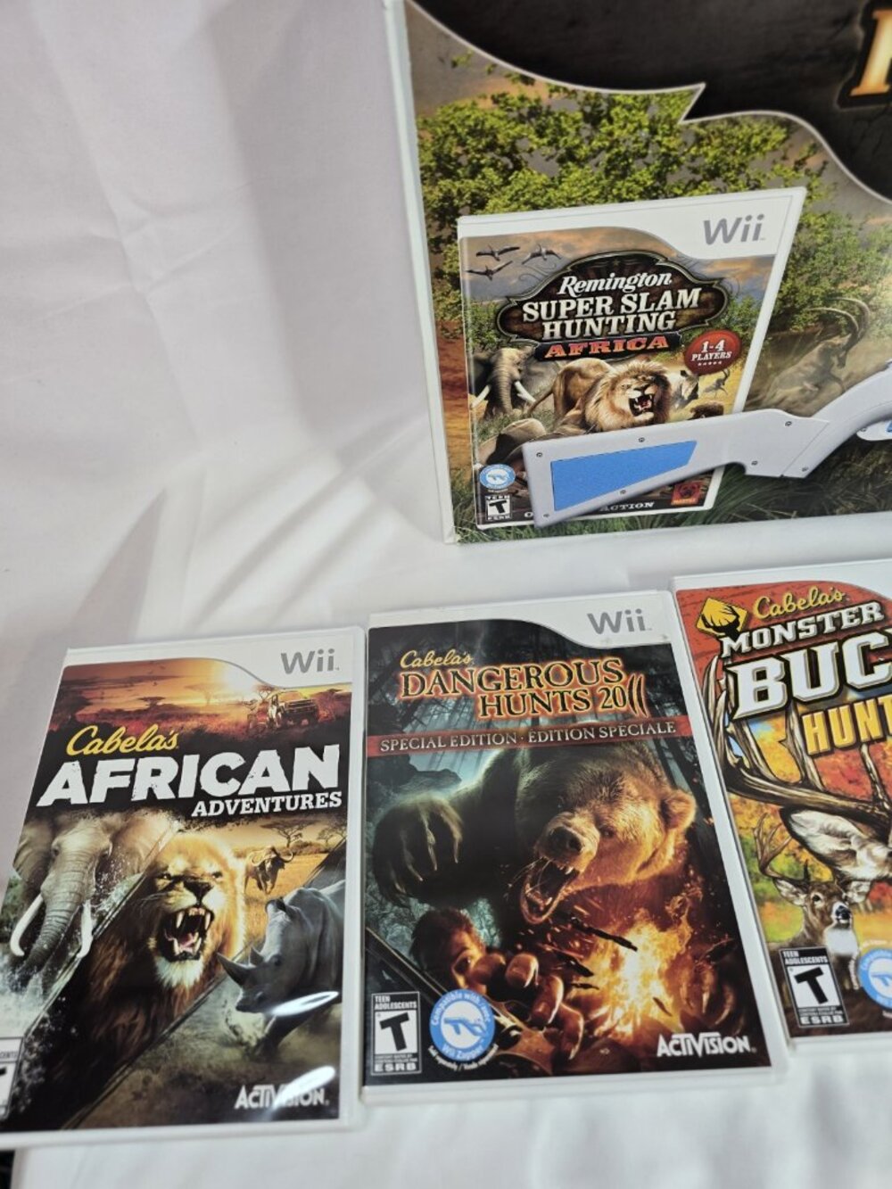 Nintendo Wii Real Shot Remington Accessory With 9 Hunting Games bundle Lot - Picture 6 of 16